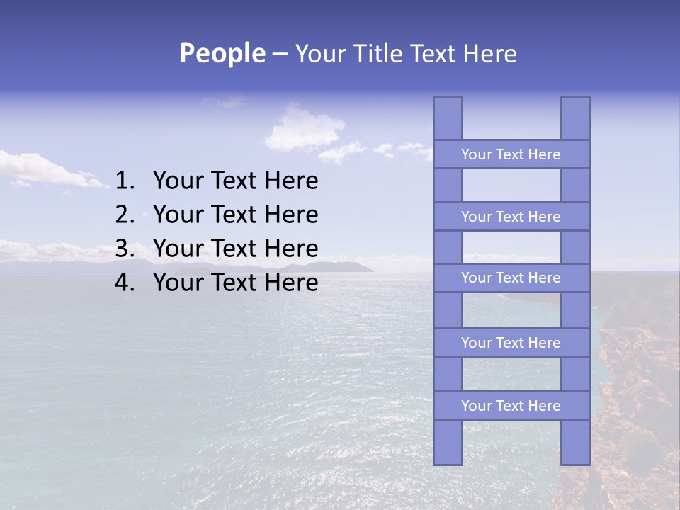 A Large Body Of Water With Mountains In The Background PowerPoint Template