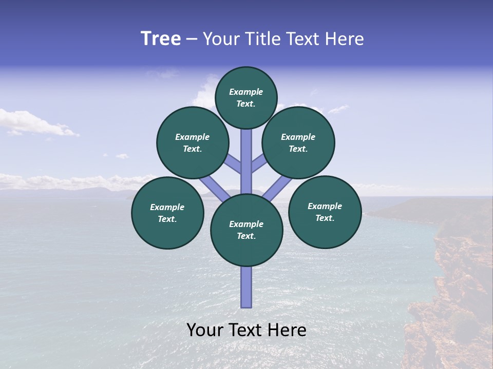 A Large Body Of Water With Mountains In The Background PowerPoint Template