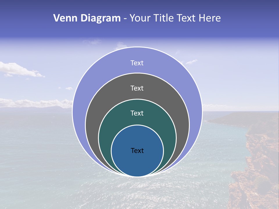 A Large Body Of Water With Mountains In The Background PowerPoint Template