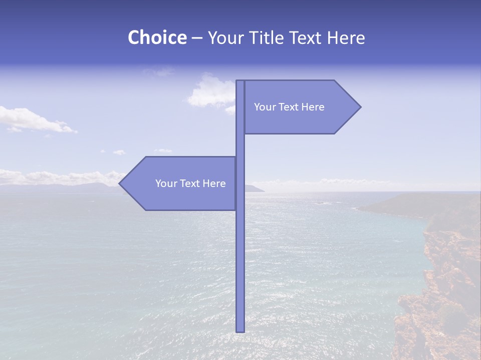 A Large Body Of Water With Mountains In The Background PowerPoint Template