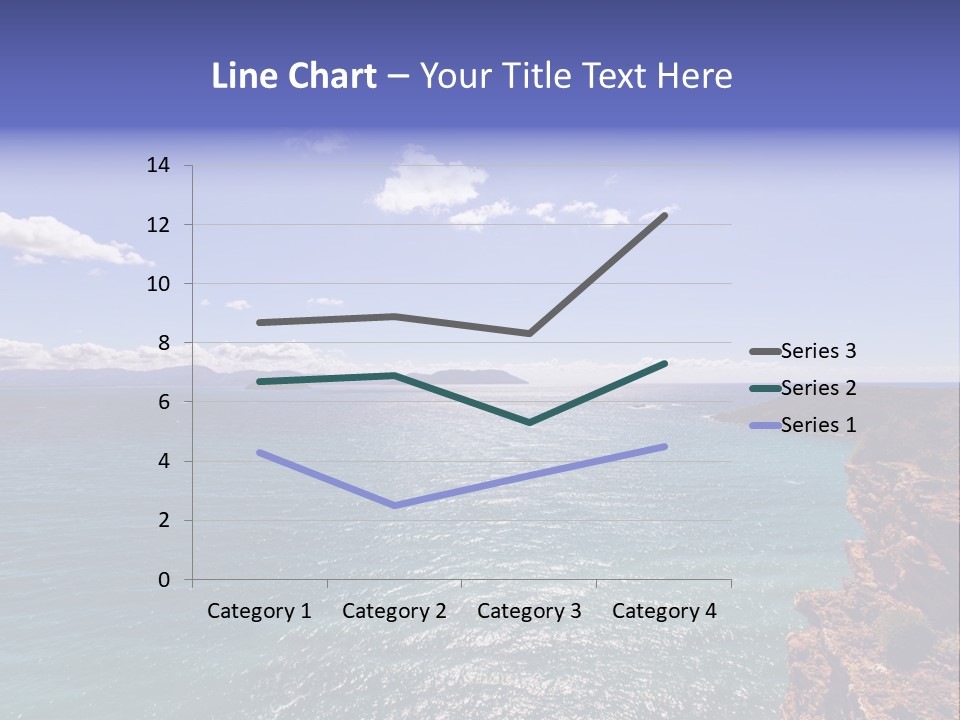A Large Body Of Water With Mountains In The Background PowerPoint Template