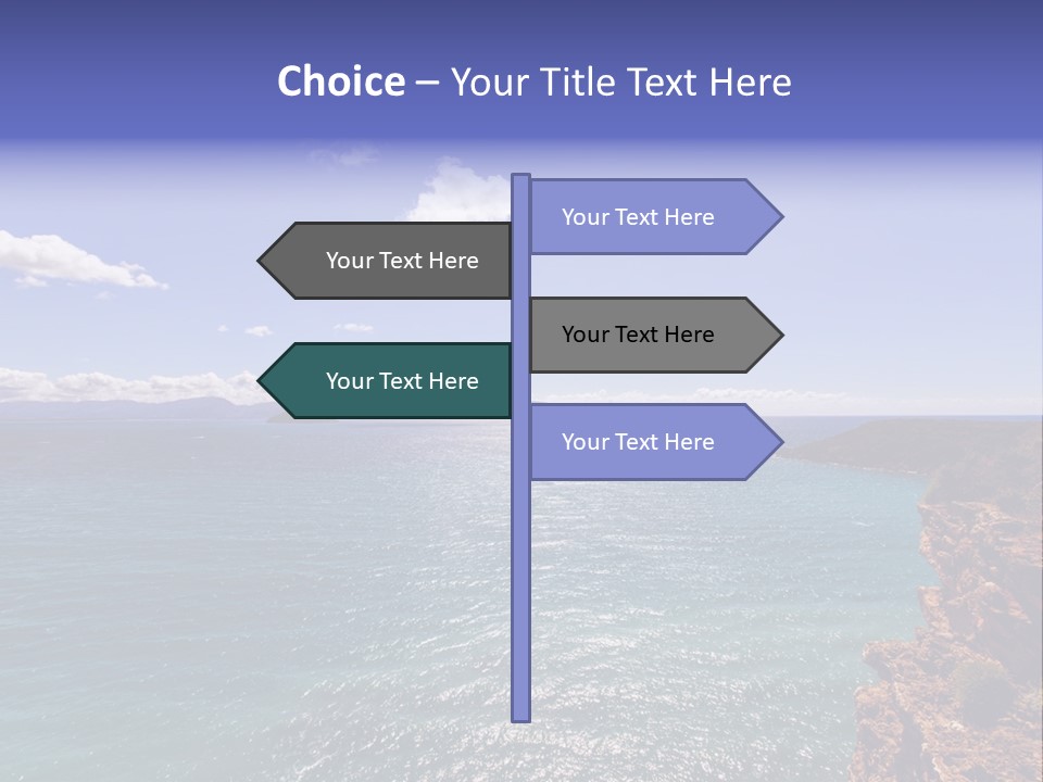 A Large Body Of Water With Mountains In The Background PowerPoint Template