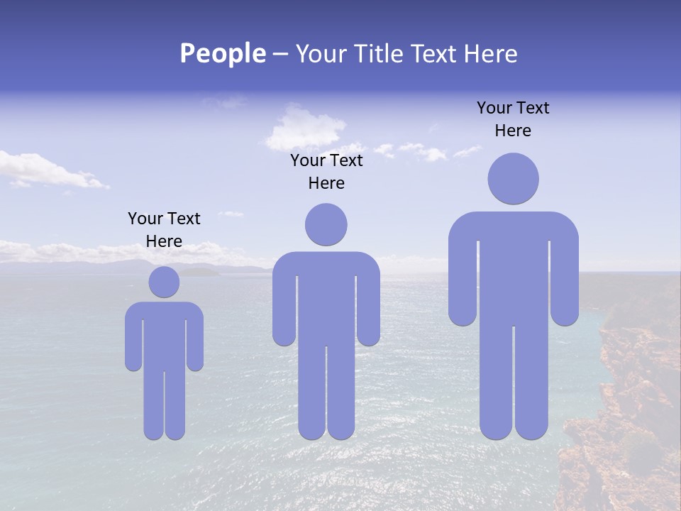 A Large Body Of Water With Mountains In The Background PowerPoint Template