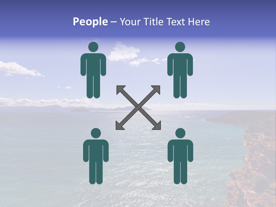 A Large Body Of Water With Mountains In The Background PowerPoint Template