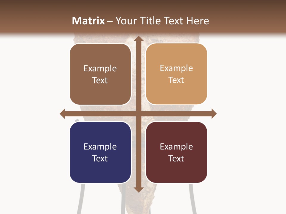 A Brown Vase Sitting On Top Of A Metal Stand PowerPoint Template