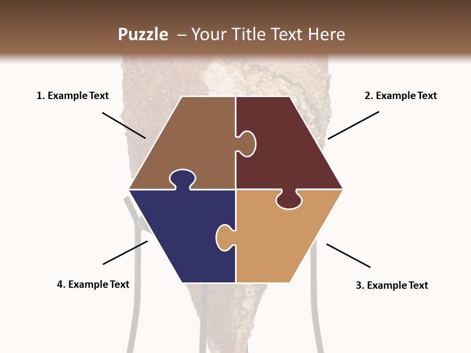 A Brown Vase Sitting On Top Of A Metal Stand PowerPoint Template