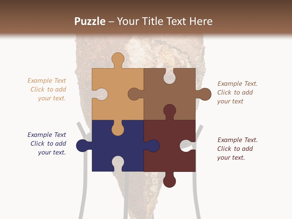 A Brown Vase Sitting On Top Of A Metal Stand PowerPoint Template