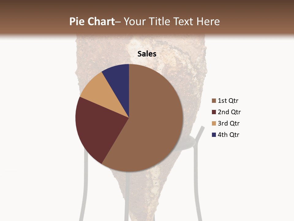 A Brown Vase Sitting On Top Of A Metal Stand PowerPoint Template