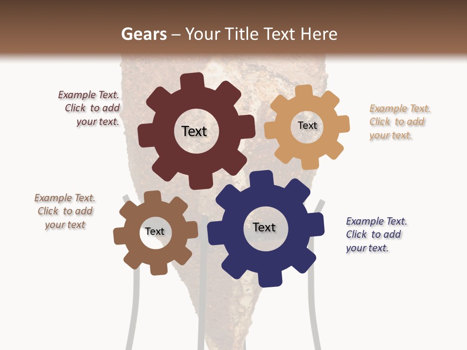 A Brown Vase Sitting On Top Of A Metal Stand PowerPoint Template