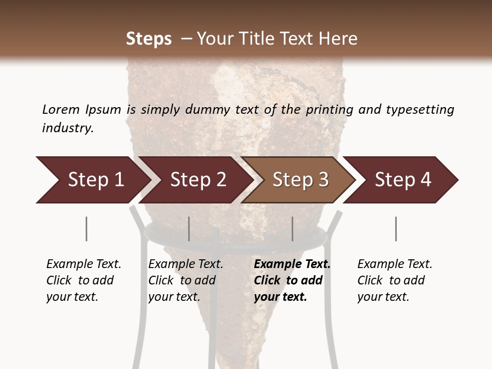 A Brown Vase Sitting On Top Of A Metal Stand PowerPoint Template
