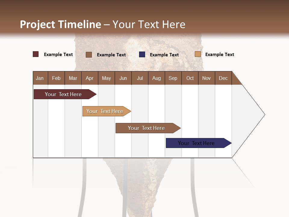 A Brown Vase Sitting On Top Of A Metal Stand PowerPoint Template