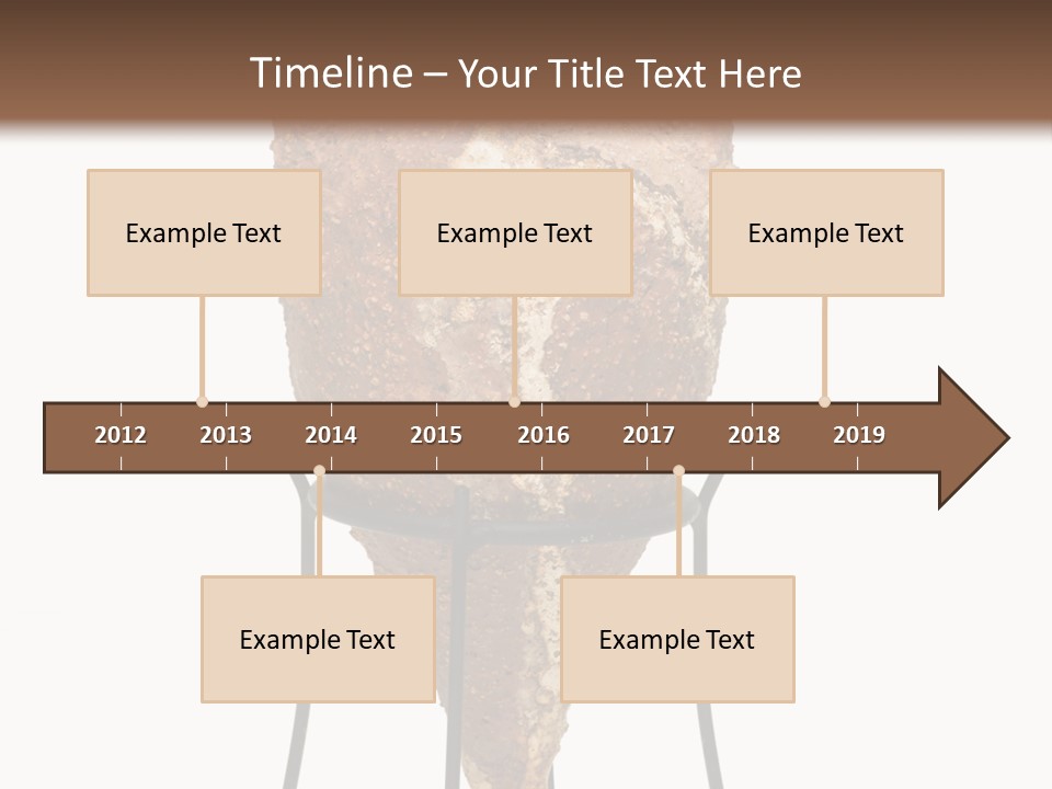 A Brown Vase Sitting On Top Of A Metal Stand PowerPoint Template