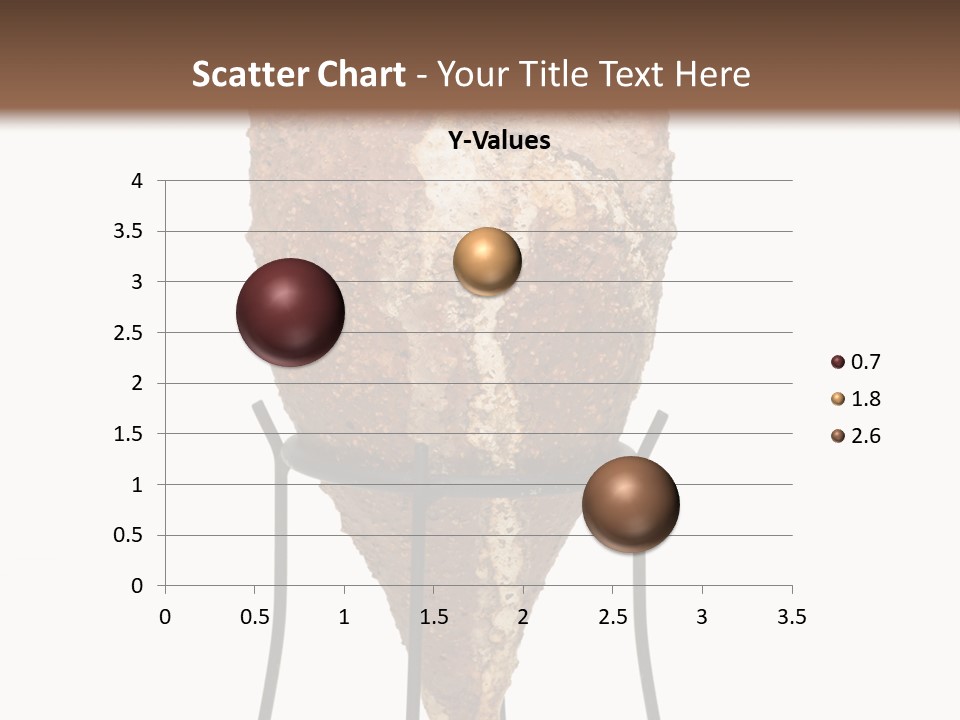 A Brown Vase Sitting On Top Of A Metal Stand PowerPoint Template
