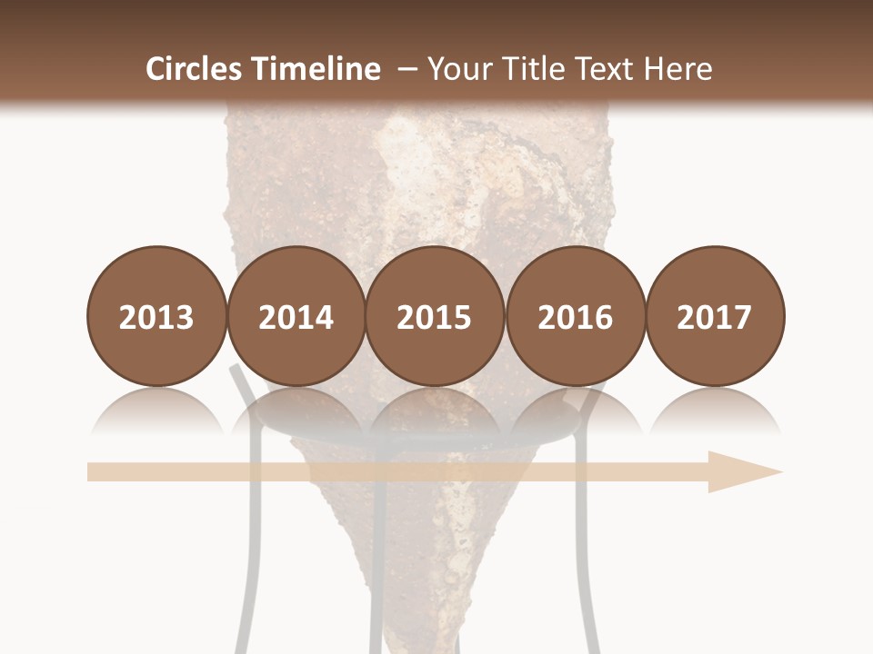 A Brown Vase Sitting On Top Of A Metal Stand PowerPoint Template