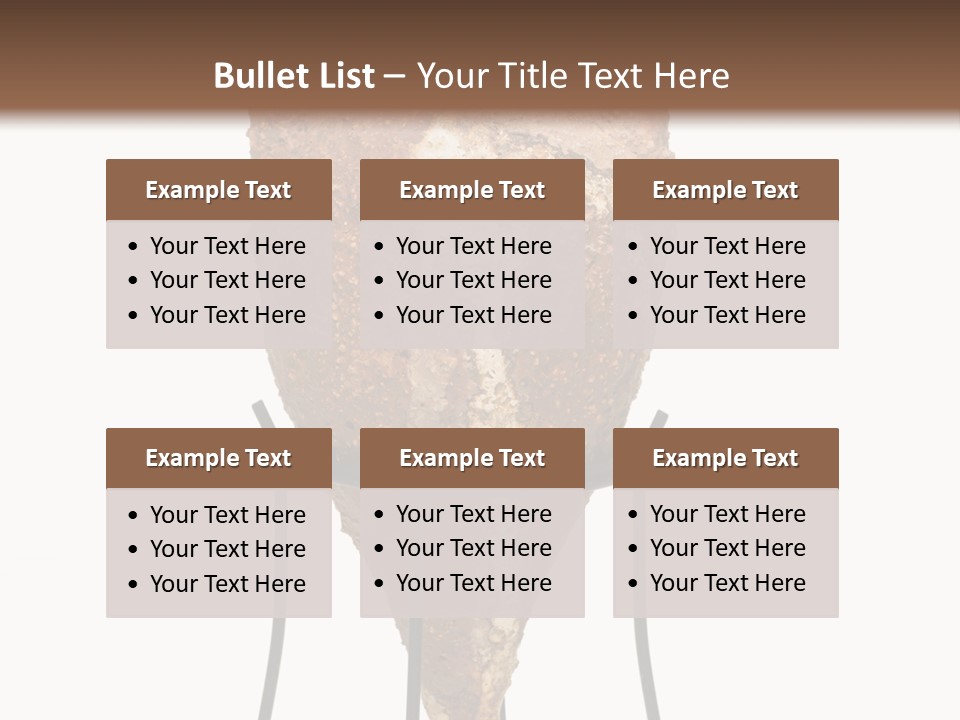 A Brown Vase Sitting On Top Of A Metal Stand PowerPoint Template