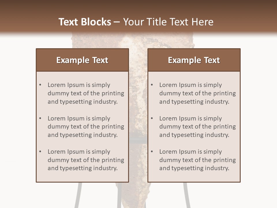 A Brown Vase Sitting On Top Of A Metal Stand PowerPoint Template