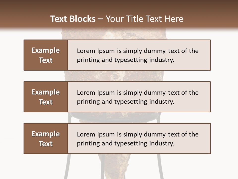 A Brown Vase Sitting On Top Of A Metal Stand PowerPoint Template