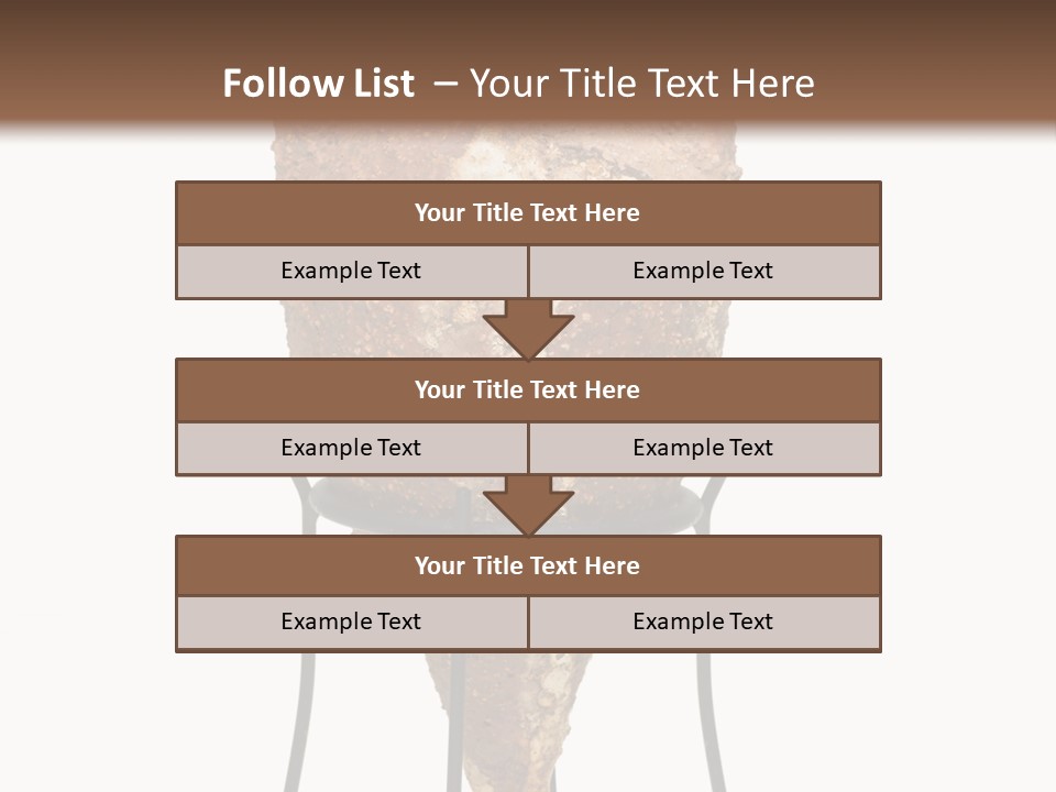 A Brown Vase Sitting On Top Of A Metal Stand PowerPoint Template