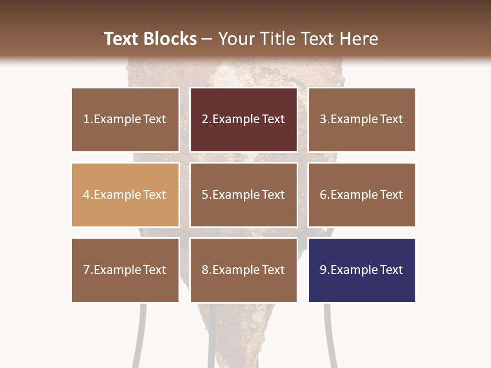 A Brown Vase Sitting On Top Of A Metal Stand PowerPoint Template