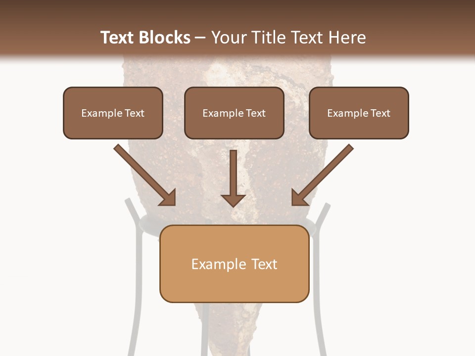 A Brown Vase Sitting On Top Of A Metal Stand PowerPoint Template
