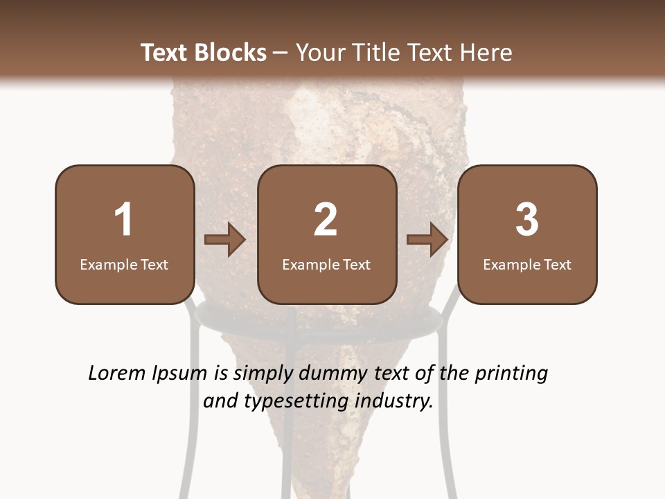 A Brown Vase Sitting On Top Of A Metal Stand PowerPoint Template
