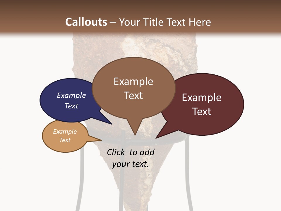 A Brown Vase Sitting On Top Of A Metal Stand PowerPoint Template