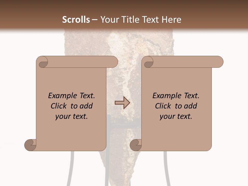 A Brown Vase Sitting On Top Of A Metal Stand PowerPoint Template