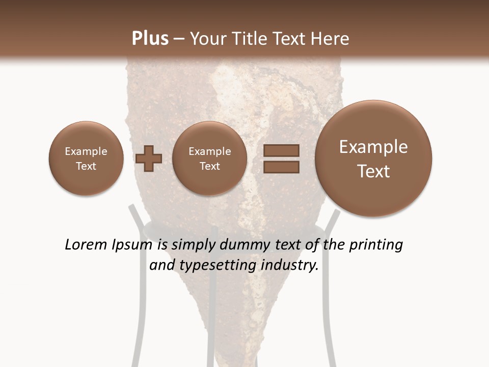 A Brown Vase Sitting On Top Of A Metal Stand PowerPoint Template