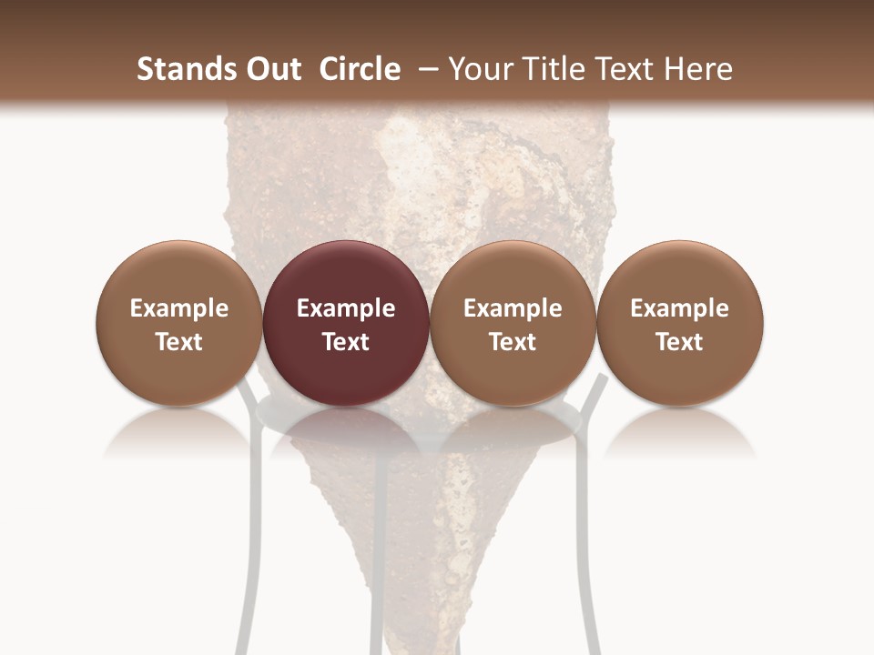 A Brown Vase Sitting On Top Of A Metal Stand PowerPoint Template