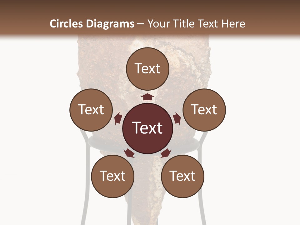 A Brown Vase Sitting On Top Of A Metal Stand PowerPoint Template