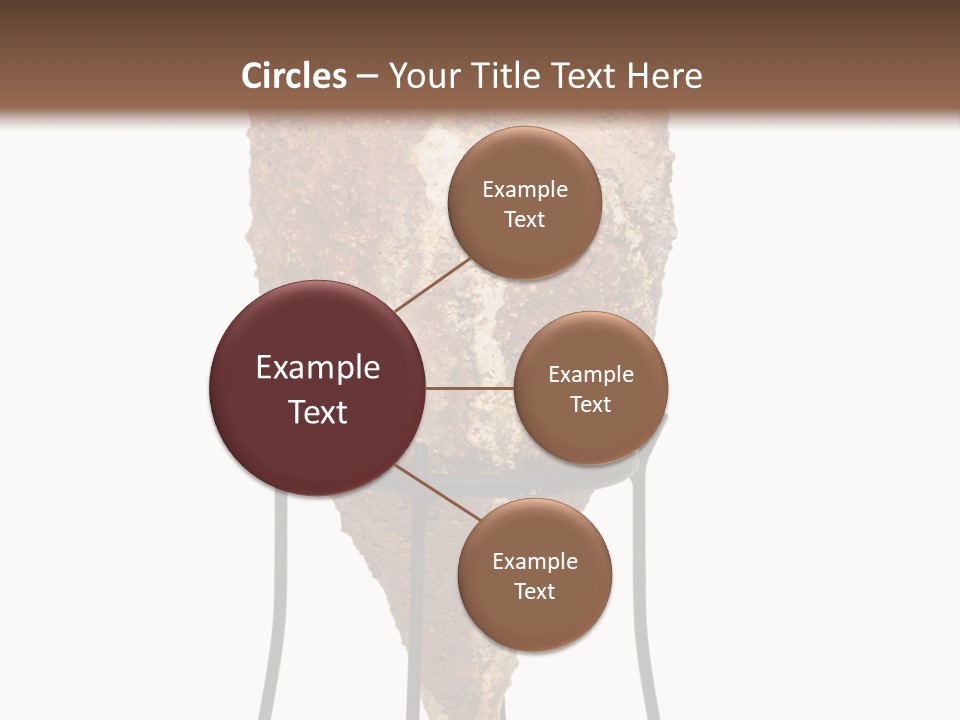 A Brown Vase Sitting On Top Of A Metal Stand PowerPoint Template