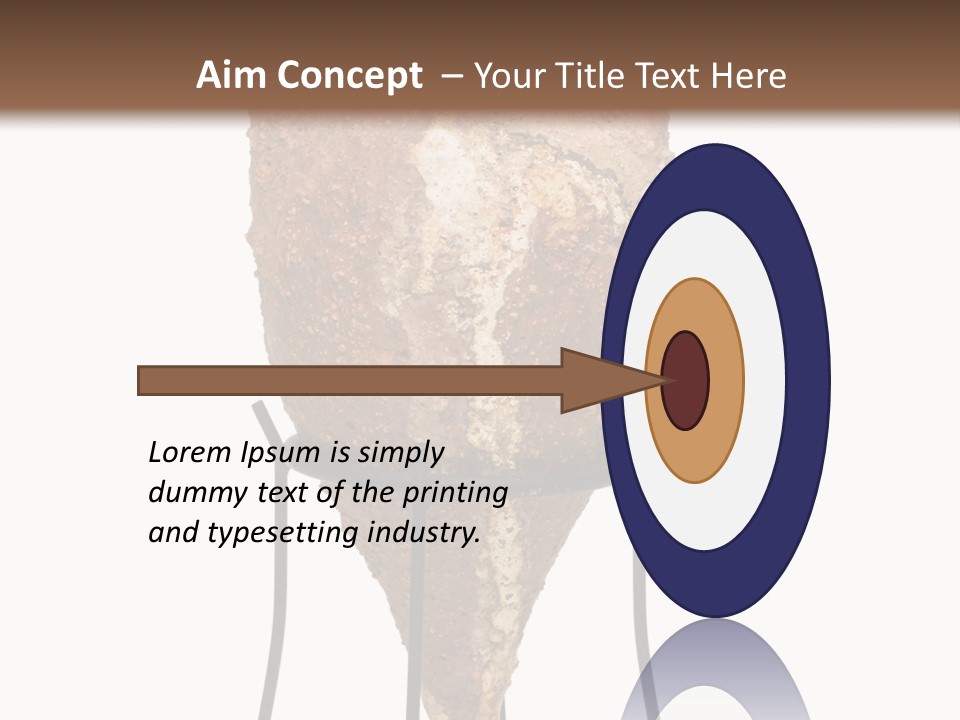 A Brown Vase Sitting On Top Of A Metal Stand PowerPoint Template