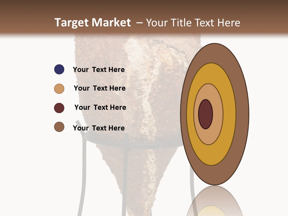 A Brown Vase Sitting On Top Of A Metal Stand PowerPoint Template