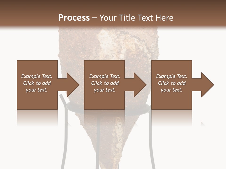 A Brown Vase Sitting On Top Of A Metal Stand PowerPoint Template