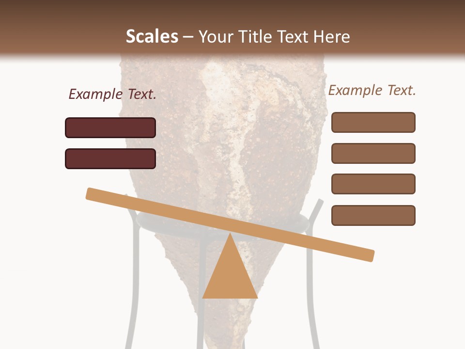 A Brown Vase Sitting On Top Of A Metal Stand PowerPoint Template