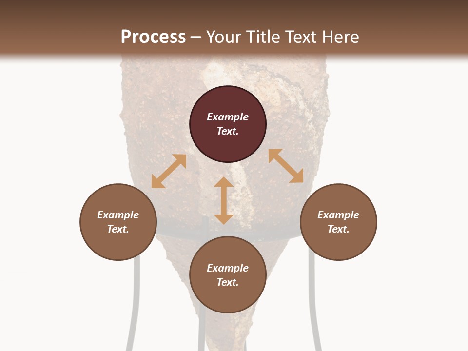 A Brown Vase Sitting On Top Of A Metal Stand PowerPoint Template
