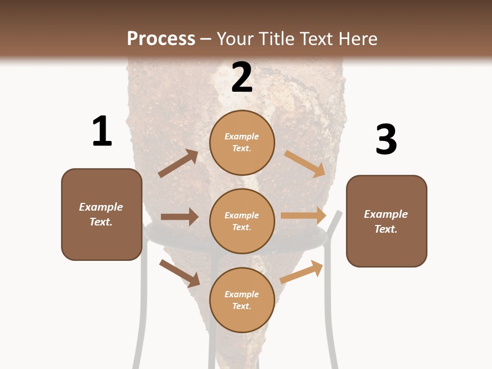 A Brown Vase Sitting On Top Of A Metal Stand PowerPoint Template