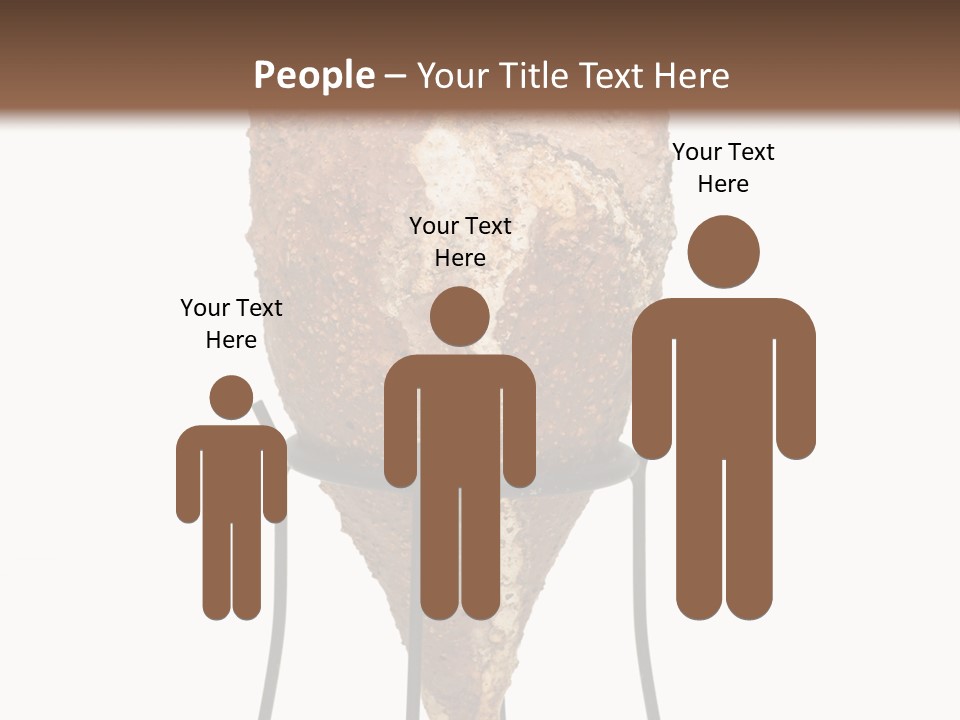 A Brown Vase Sitting On Top Of A Metal Stand PowerPoint Template
