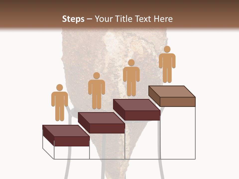 A Brown Vase Sitting On Top Of A Metal Stand PowerPoint Template
