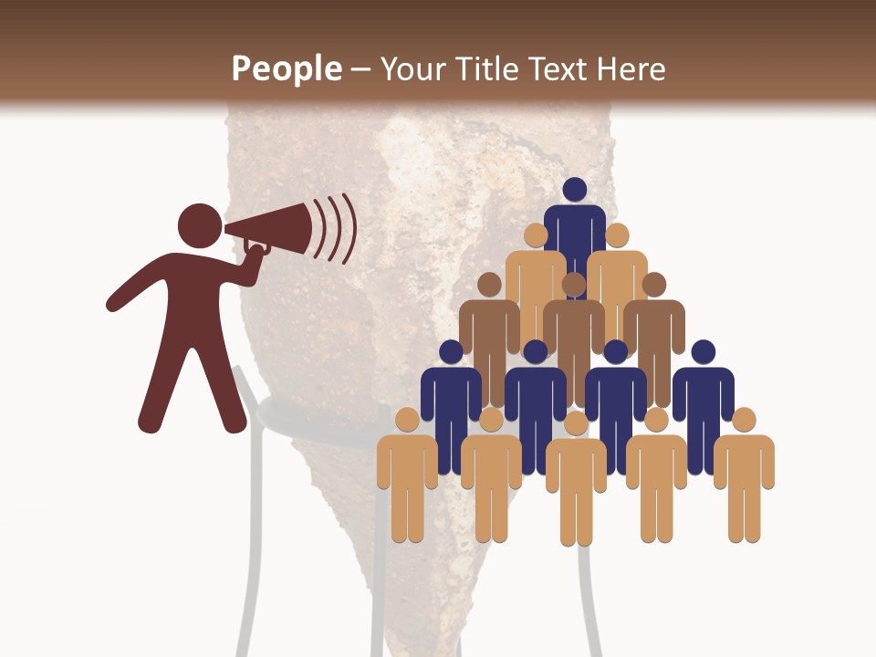 A Brown Vase Sitting On Top Of A Metal Stand PowerPoint Template