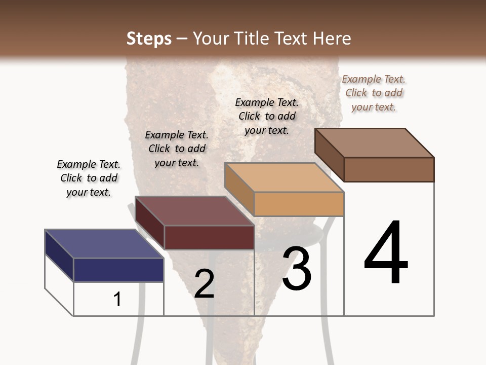 A Brown Vase Sitting On Top Of A Metal Stand PowerPoint Template