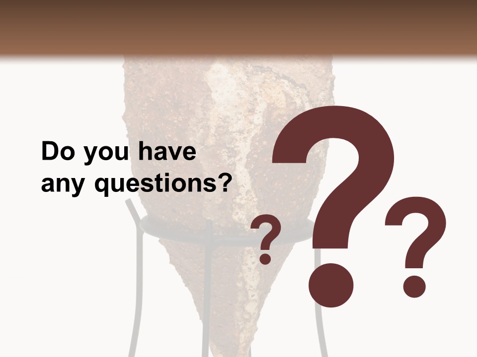 A Brown Vase Sitting On Top Of A Metal Stand PowerPoint Template