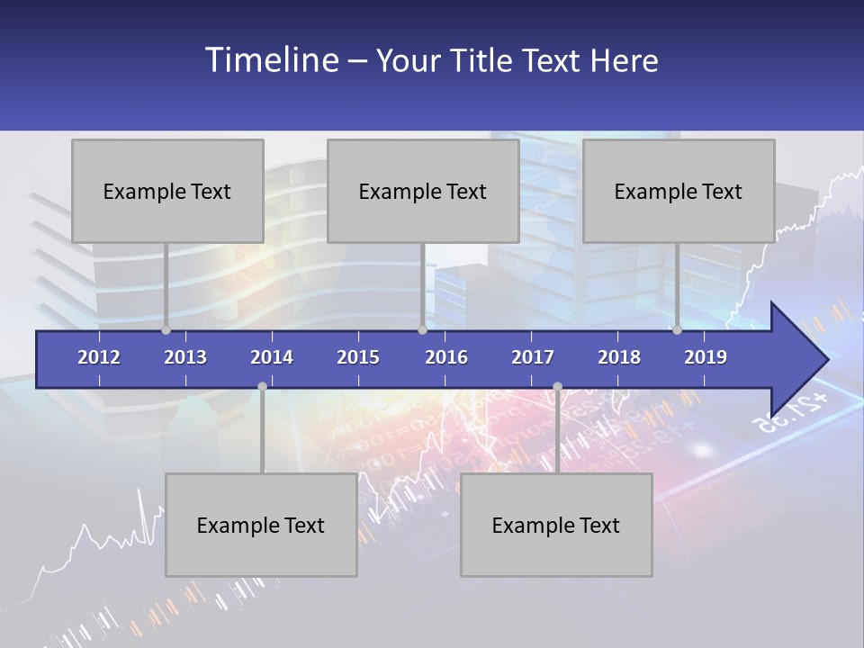 A Business Powerpoint Presentation With Buildings And Graphs PowerPoint Template