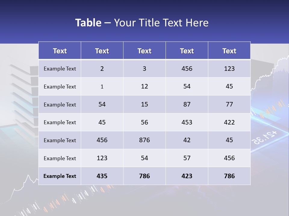 A Business Powerpoint Presentation With Buildings And Graphs PowerPoint Template