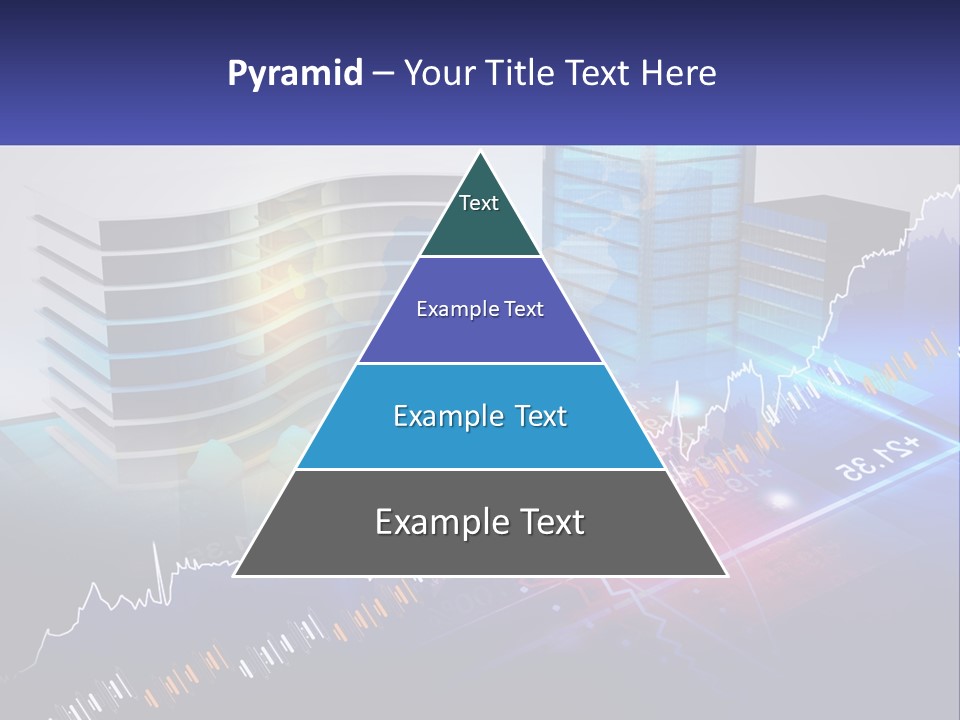A Business Powerpoint Presentation With Buildings And Graphs PowerPoint Template