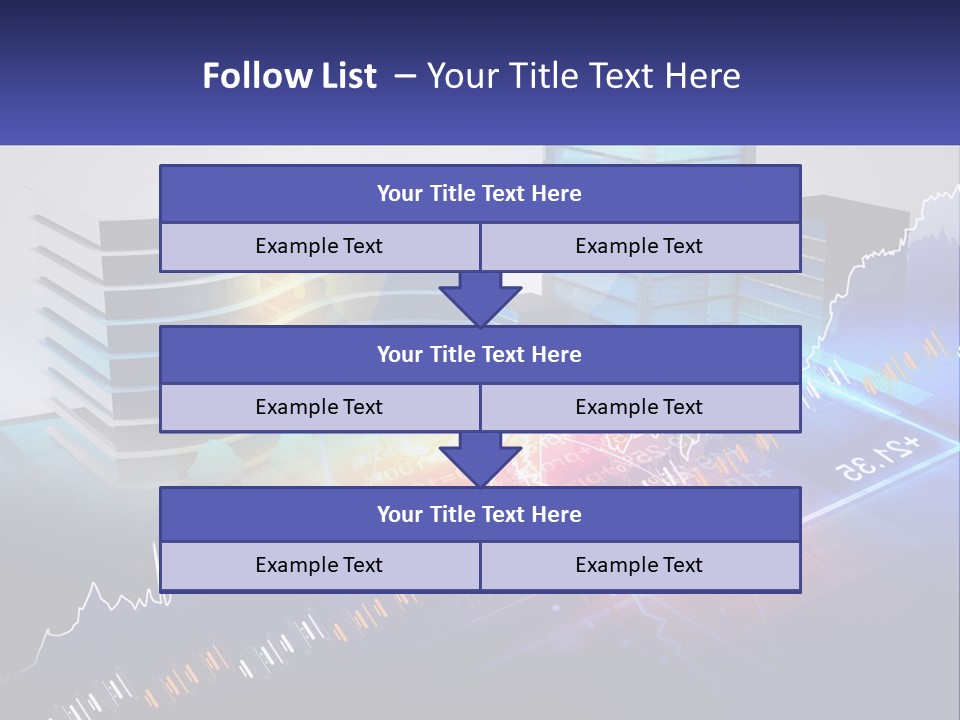 A Business Powerpoint Presentation With Buildings And Graphs PowerPoint Template