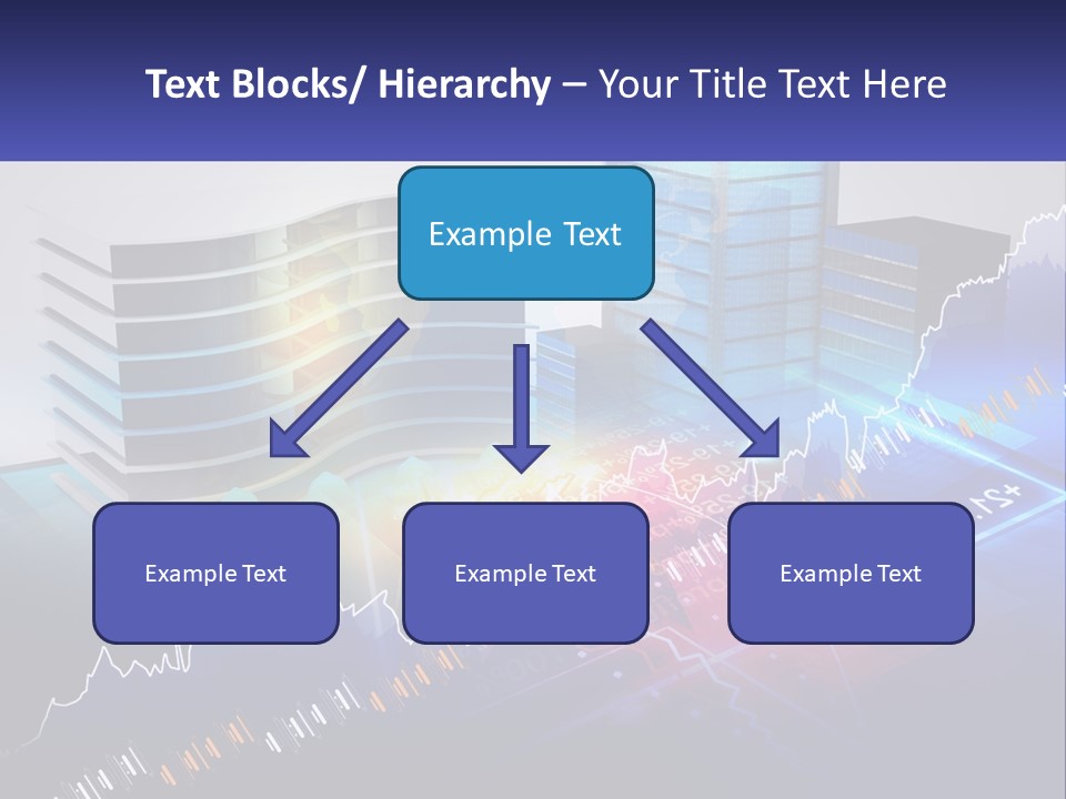 A Business Powerpoint Presentation With Buildings And Graphs PowerPoint Template