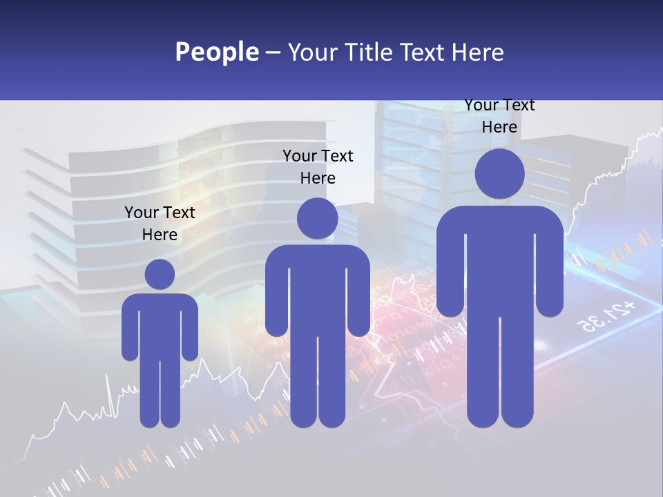 A Business Powerpoint Presentation With Buildings And Graphs PowerPoint Template