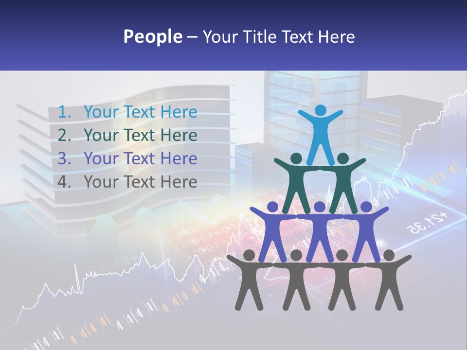 A Business Powerpoint Presentation With Buildings And Graphs PowerPoint Template