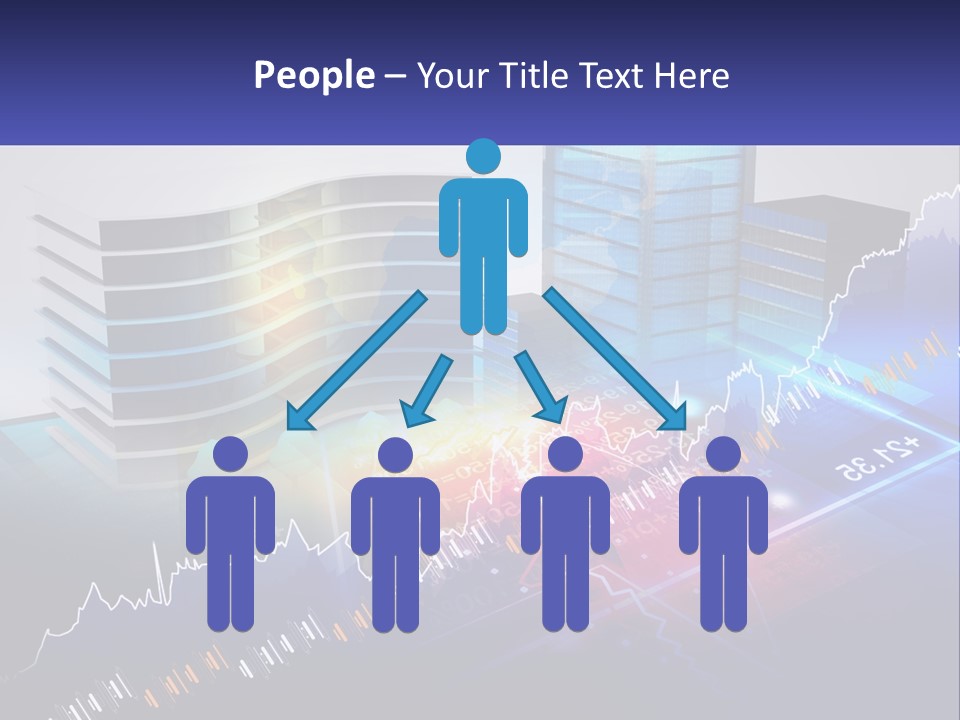 A Business Powerpoint Presentation With Buildings And Graphs PowerPoint Template